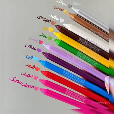مداد چشم رنگی و شمعی فلورمار